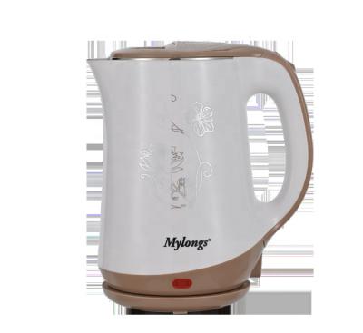 China Wholesale Mylongs Base 360 ​​Degree Rotation Customized Good Quality Home Appliances Double Wall Electric Hot Water Kettle for sale