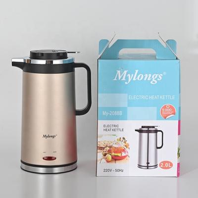 China 360 Degree Base Mylongs Kitchen Appliances Rotating OEM Keep Function Hot Kettles 360 Degree Cordless Electric Jugs for sale