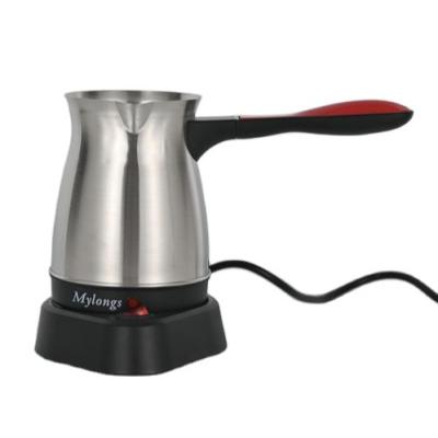 China 360 Degree Long Base Mylongs 500Ml Fashion 55mm Stainless Steel Handle Coffee Rotating Kettle For Kitchen Home for sale