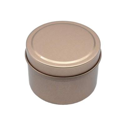 China Gift & High Quality 8oZ Craft Round Empty Candle Tin Jar Metal Packaging for sale