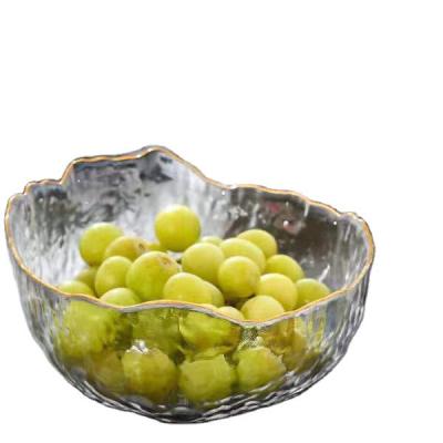 China High Qiality Customized Wholesale Creative Irregular Vegetable Fruit Candy Salad Dessert Glass Bowl Large for sale