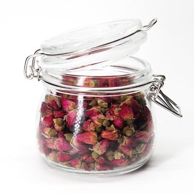 China Food factory price kitchen storage clear glass jar for sale for sale