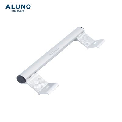 China No Noise & Smooth Operation China Metal Sliding Door Cabinet Handle Modern Hardware Lock Hardware Zinc Alloy White Glass Aluminum Handles for sale