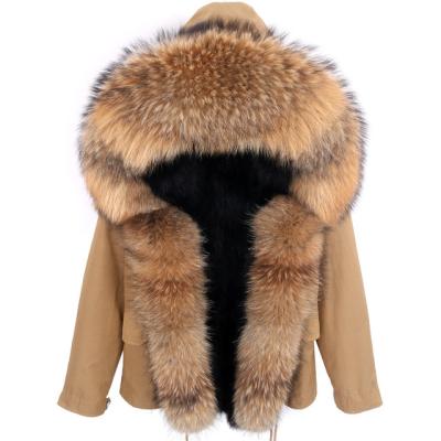 China 2021 Winter Parka Men Fox Fur Coat Hooded Outerwear Streetwear Fox Parkas Mens Parkas Short Waterproof QUICK DRY Natural Fur Collar for sale