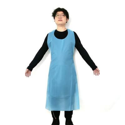 China Kitchen Daily Sleeveless Disposable Plastic Apron Apron Waterproof PE Use Apron for sale