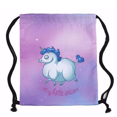 China Waterproof Polyester Drawstring Carry Bag Large Drawstring Cosmetic Bag for sale