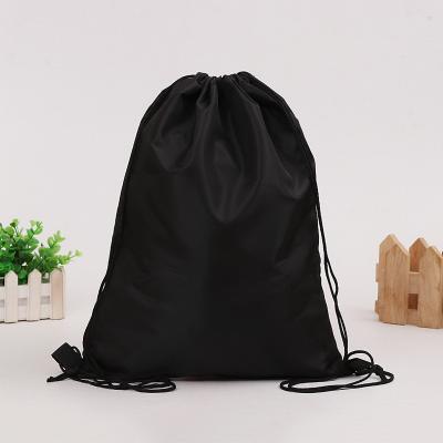 China Logo Printing Black Canvas Cotton Waterproof Suction String Bag Webbing Bag For Promotional for sale