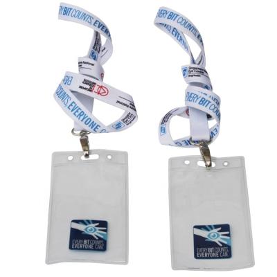 China 100% Eco-friendly Custom Vertical Staff ID Badge Holder Neck Strap Conference Lanyard World Cup Lanyards for sale