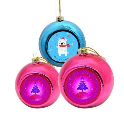 China Christmast New Style Christmas Ball 8cm Plastic Christmas Baubles For Christmas Tree Decoration for sale