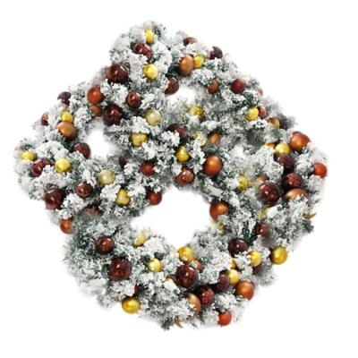 China Wholesale Door Stage Layout Decorations Rattan Circle Christmas Decoration Supplies Eco-friendly Hanging Garland for sale