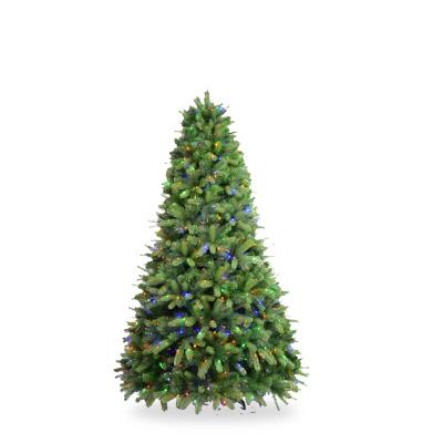 China Popular Christmas Tree Factory Direct Wholesale LED Lights Christmas Tree PE PVC Mixed Green Christmas Tree Use For Home Outdoor Decoration for sale