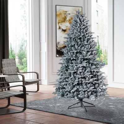 China PE & PVC factory suppler assembled 8ft custom christmas tree with great price for sale