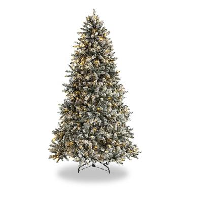 China Factory Direct Selling Popular Customization Christmas Gift White Artificial Led PVC Light Weight Artificial Christmas Tree For Store Outdoor Decorums for sale