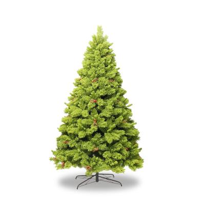 China Christmast Ornament Factory Direct Wholesale 8ft Green Assembled Artificial Christmas Trees And PE PVC Mixed Christmas Tree For Christmas Decoration for sale