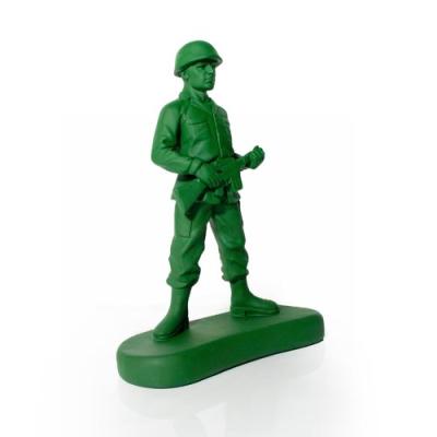 China Cartoon Toy Factory Designer Custom Simple Color Stand Soldier Plastic Figure for sale