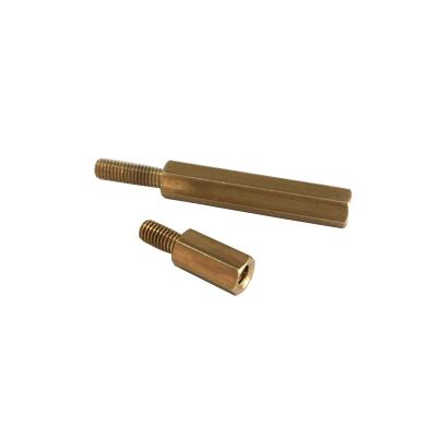 China Copper Single Head Hexagonal Copper Screw Isolation Screw Isolation Copper Column for sale