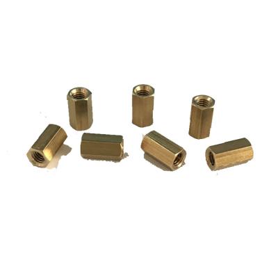 China Factory Directly Sale Copper Brass Two Way Hex Insulation Column Nut for sale