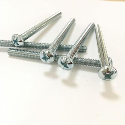 China Pan Galvanized Stainless Steel Cross Grooved Pan Head Screw For Sale for sale