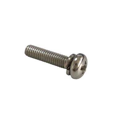 China GB9074.3 Pan Head Cross Screw Combination Pan Screw With Spring Washer for sale