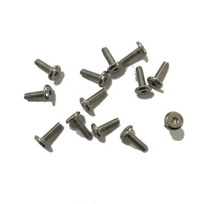 China Flat Head Chamfered Flat Head Stainless Steel Hex Socket Head Cap Screws for sale