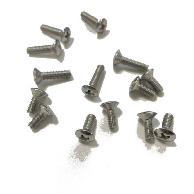 China Half-countersunk stainless steel countersunk head cross recessed machine screw for sale