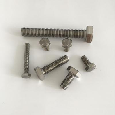 China Good Prices Stainless Steel External DIN933 Hex Head Bolt Stainless Steel For Sale for sale