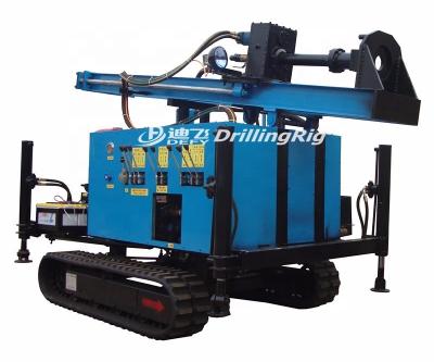 China Wells DFQ-100 DTH Portable Hydraulic Rock Hammer Water Cart Water Well Bore Drill Rig for sale