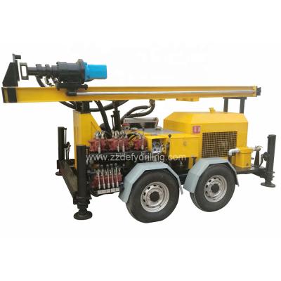 China Water Wells Challenge 150m Portable DTH Track / Crawler Rock Water Bore Well Drilling Rig for sale