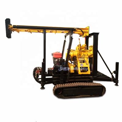 China Bored Hole Equipment 200m Rotary Crawler Mounted Water Well Drill Rig Deep Bore Hole Core Mine Auger for sale