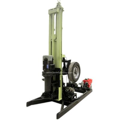 China Small DTH 150m Portable Hard Rock Rock Water Well Drilling Rig Price for sale