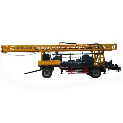 China Hydraulic Water Well Mud Rotary Water Well Drill DTH Rock Drilling Rig etc. DFT-300 300m for sale for sale