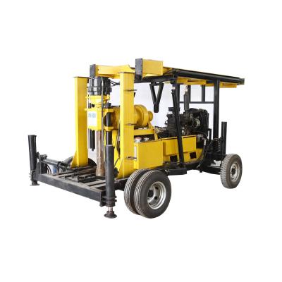 China Easy Operation 300m 600m XY-600F Mobile Water Borehole Drill Rig Diamond Core Exploration Mobile Rotary Drilling Rig for sale