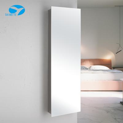 China New Design Modern Glass Beamed Mirror Cabinet Surface Mount Mirror Cabinet Bathroom Cabinet Mirror for sale