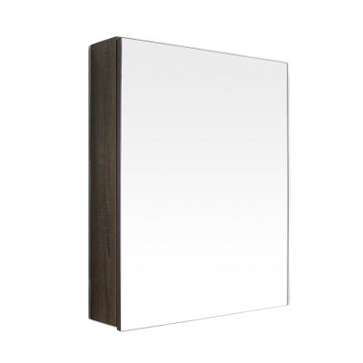 China Mirror Cabinet Wood Pattern Mounted Bathroom Cabinet With Mirror Touch Modern Switch Led Cabinet for sale