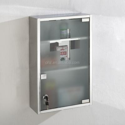 China Morden Hung Stainless Steel Hospital Medicine Modern Wall Mounted Cabinet for sale