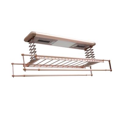 China Korea Lift Sustainable Dry Smart Rack Electric Airer Dryer Drying Heated Rack Folded Hanger Wholesale With Light for sale