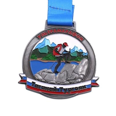 China Europe Wholesale Custom Design 3D Mountaineering Medal for sale