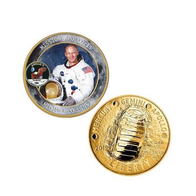 China Custom Europe Apollo 11 Moon Landing 50th Anniversary Silver Commemorative Coin for sale