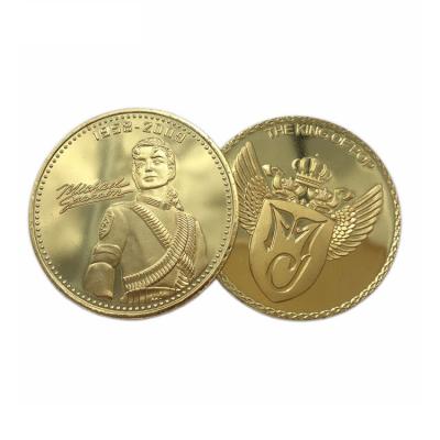 China Cheap Custom Collectible Metal Michael Jackson Challenge Coin From Europe Retro for sale