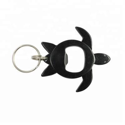 China Custom Souvenir Gifts Promotion Metal Sea Turtle Bottle Opener Key Ring Key Chain Chain for sale