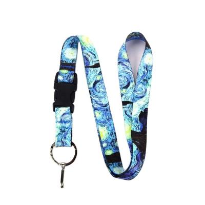 China Custom Floral Woven Advertising JDM Printed Lanyard for sale