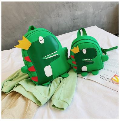 China Anti-lose 2021 new style dinosaur cartoon design school bags children backpacking anti-lose small bag for sale