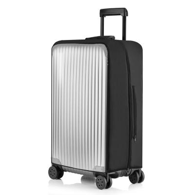 China Removable Waterproof Transparent Luggage Compartment PVC Zipper Luggage Cover for sale