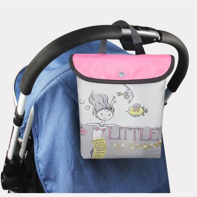 China Custom Logo Water Resistant Polyester Diaper Diaper Bag Waterproof Washable Diaper Bag Reusable Wet Dry Bag for sale