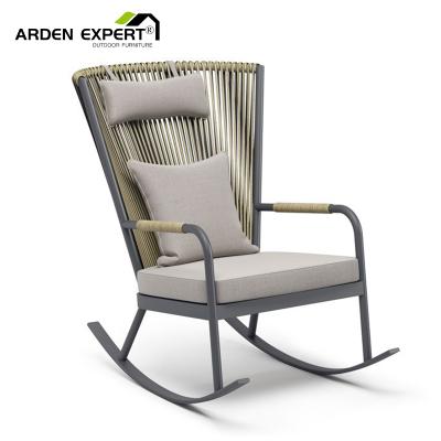 China Leisure Style Swing Chairs Balcony Furniture Wicker Trapezoids Balcony Furniture Hot Sale Patio Woven Patio Woven Egg Swing Chair Rattan Sofas for sale