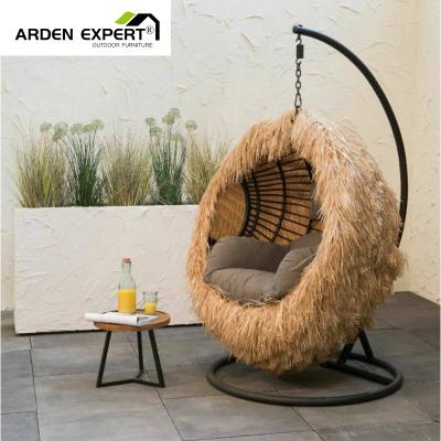 China Traditional Outdoor Patio Swing Chair With Hanging Rack Rattan Chairs for sale