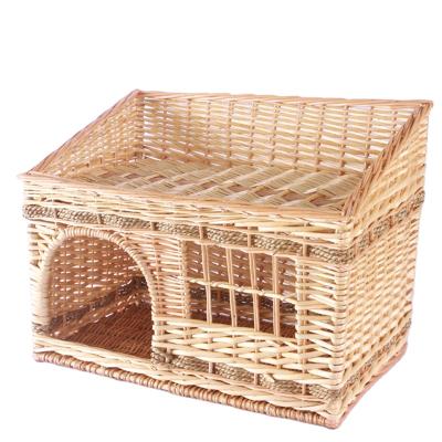 China Arden Expert Luxury Breathable Rattan Pet Bed for Cats and Dogs for sale