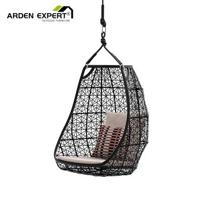 China Super cozy natural feeling of warmth texture and appeal to hotel gorgeous outdoor swing egg rattan design PE outdoor furniture for sale