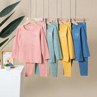 China Wholesale Children Winter Thermal Underwear Boy and Girl Thermal Sleepwear Pajamas Inflate Clothes Were Heated Loungewear for sale