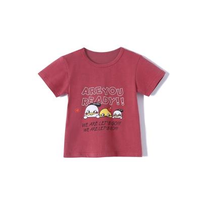 China Best Quality Breathable Polychromatic Wholesale Boutique Fashionable Casual Cotton 5% Spandex Print 95% Children Girls Kids T-shirt Sleeve for sale